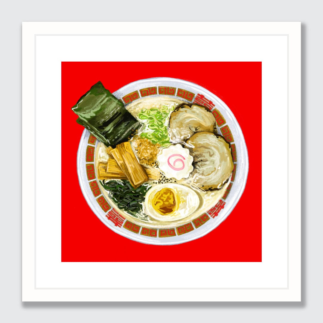 Sneaky-Snacky Ramen Limited Edition Art Print by Bridget Daulby