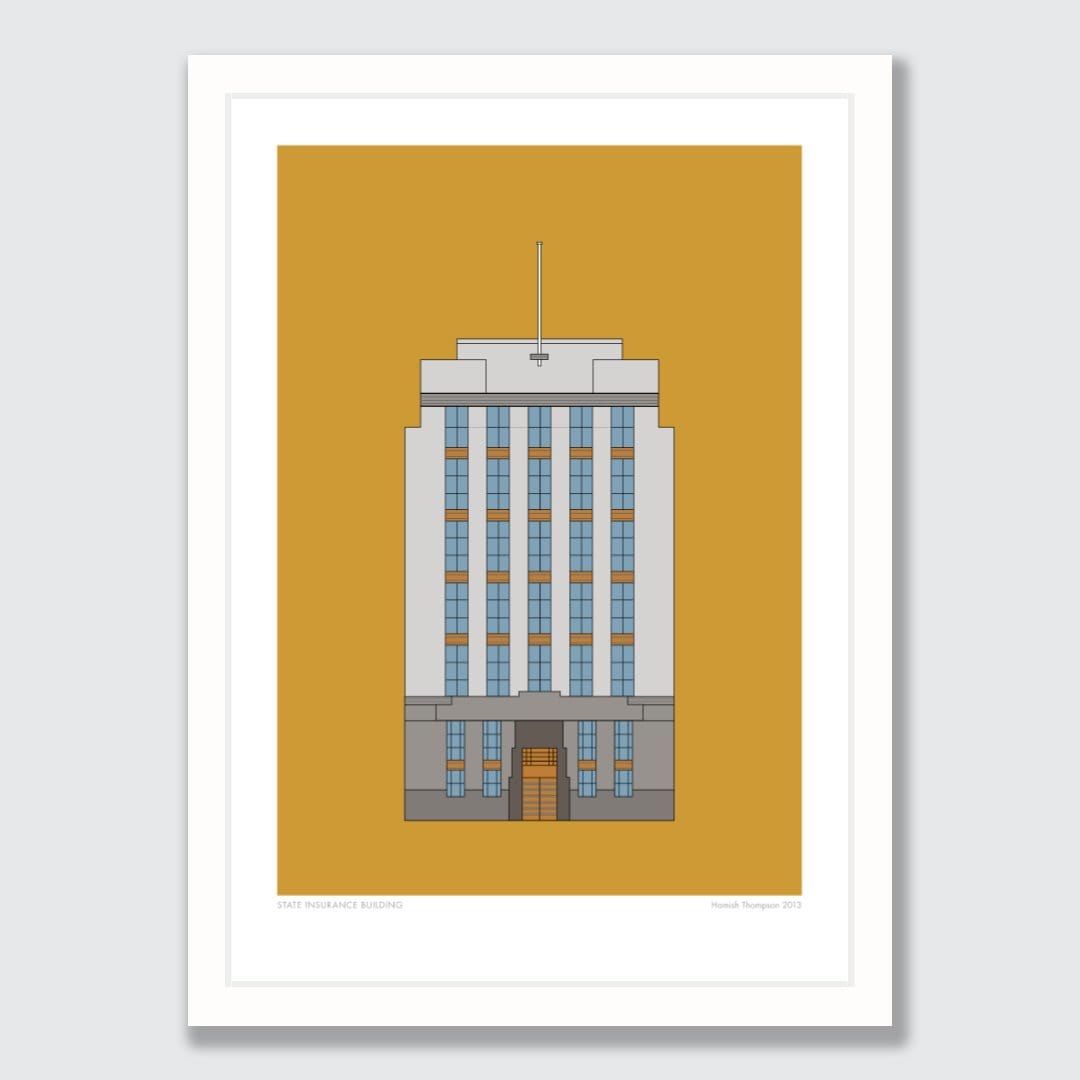 State Insurance Building Art Print by Hamish Thompson