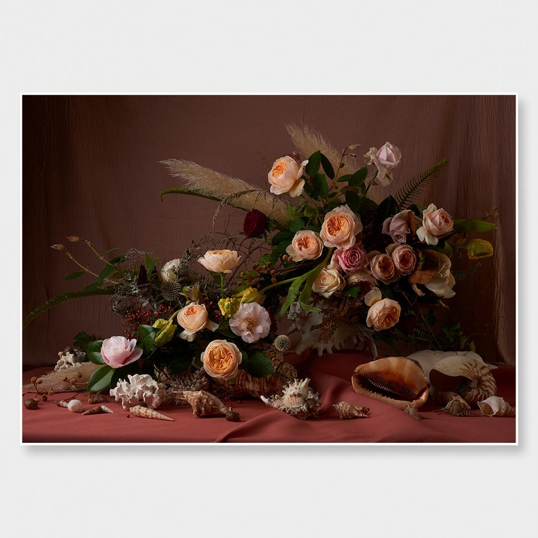 Still Life Flowers and Shells Photographic Print by Georgie Malyon