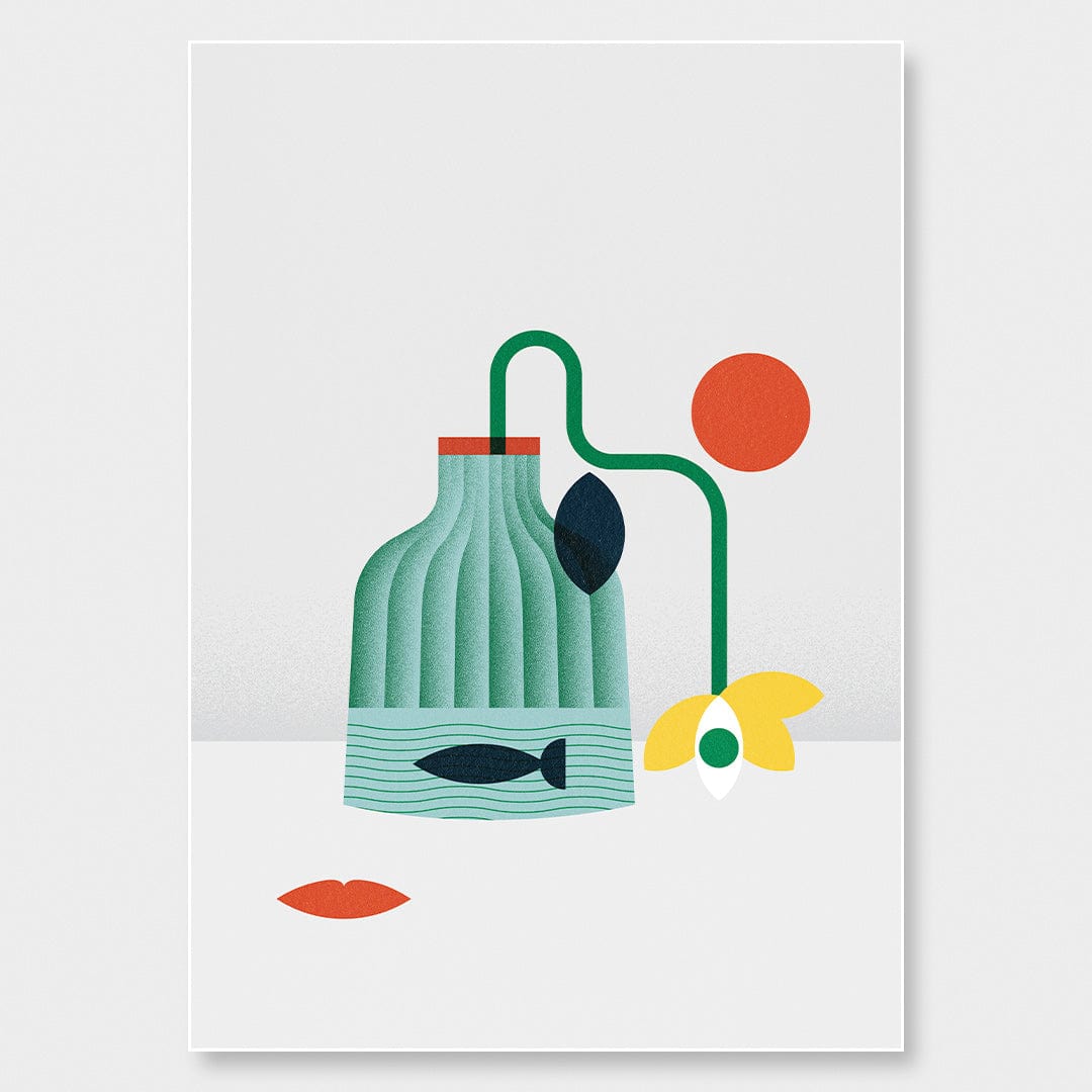 Still Life Green Art Print by Beth Xia
