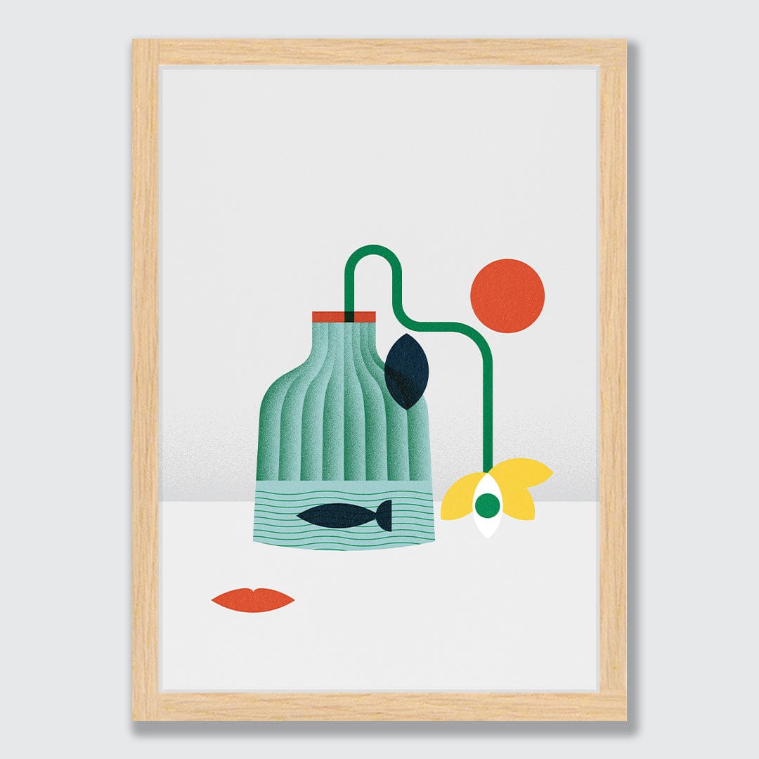 Still Life Green Art Print by Beth Xia