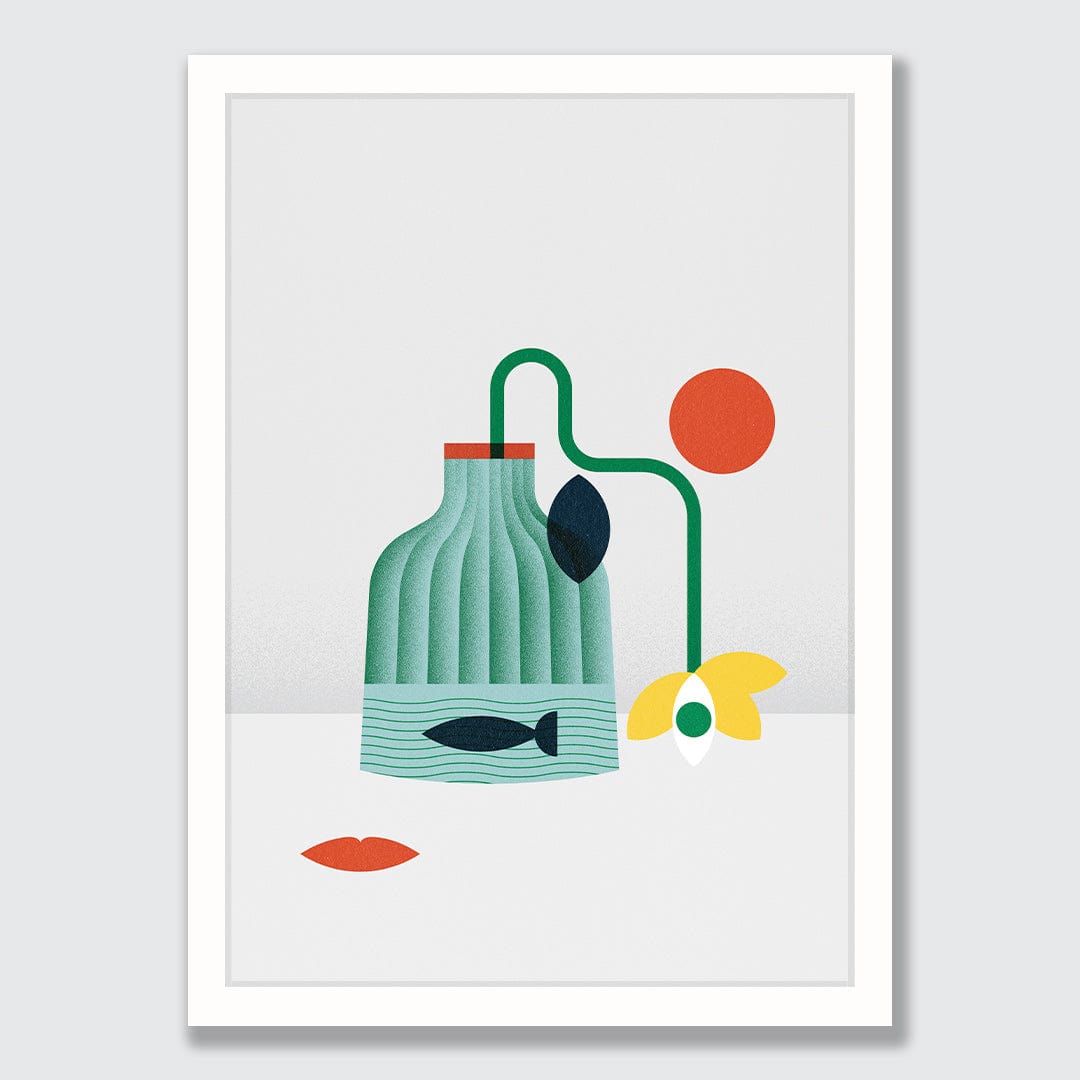 Still Life Green Art Print by Beth Xia