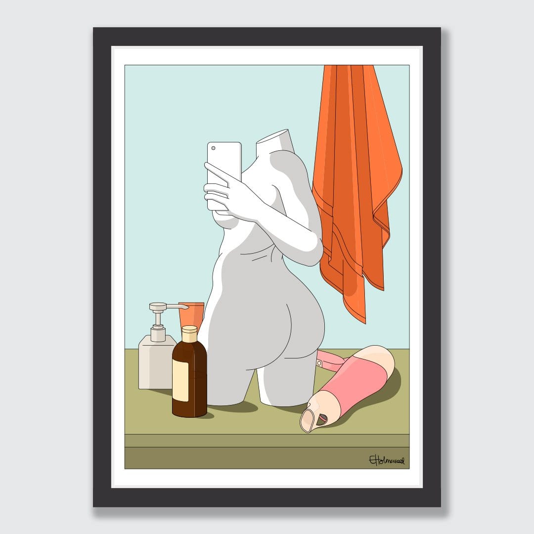 Still Life In Bathroom Art Print by Emile Holmewood
