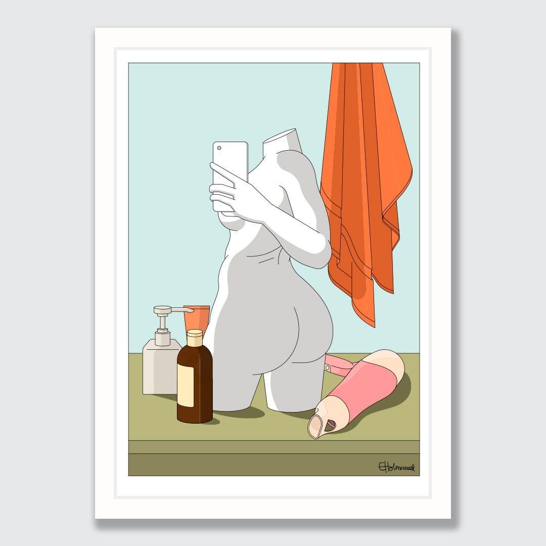 Still Life In Bathroom Art Print by Emile Holmewood