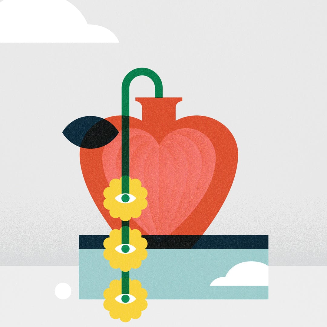 Still Life Red Art Print by Beth Xia