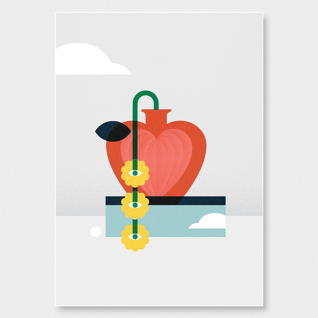 Still Life Red Art Print by Beth Xia