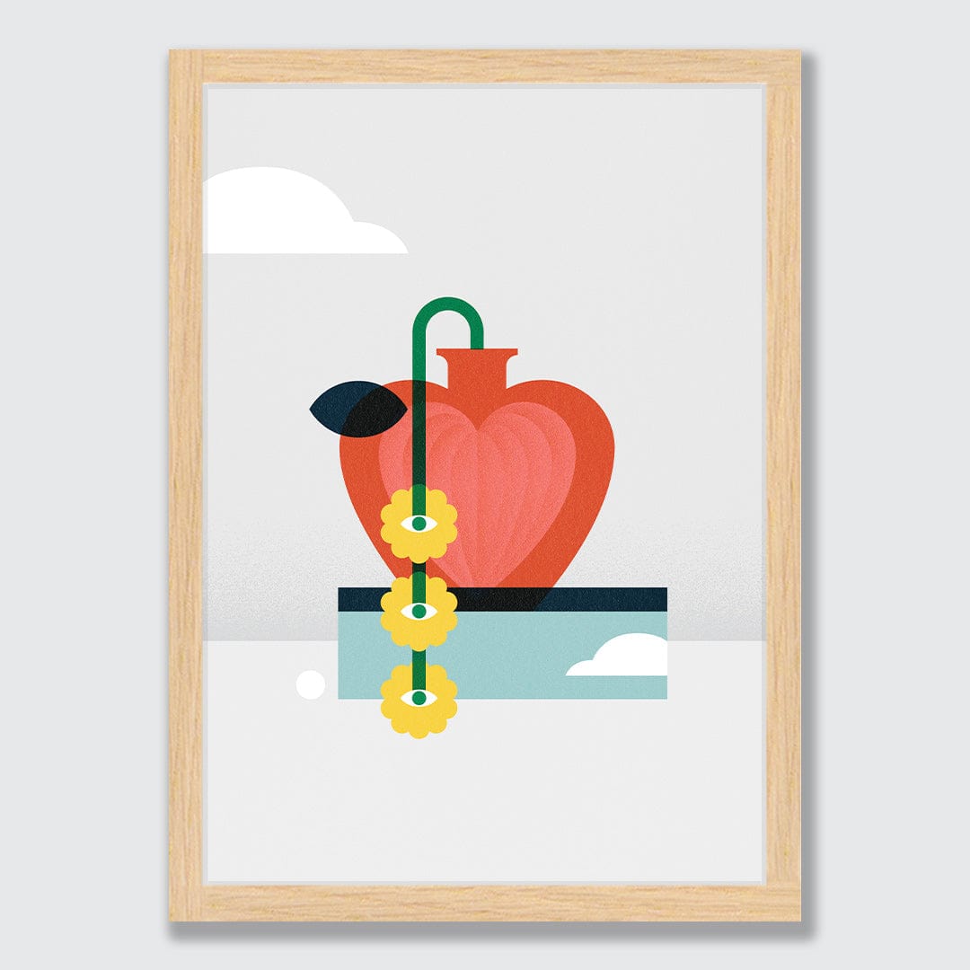 Still Life Red Art Print by Beth Xia