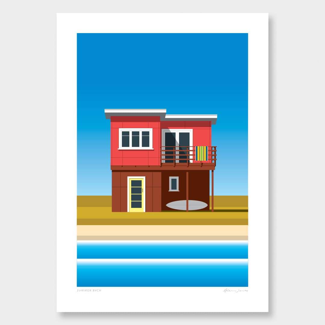 Summer Bach Art Print by Glenn Jones