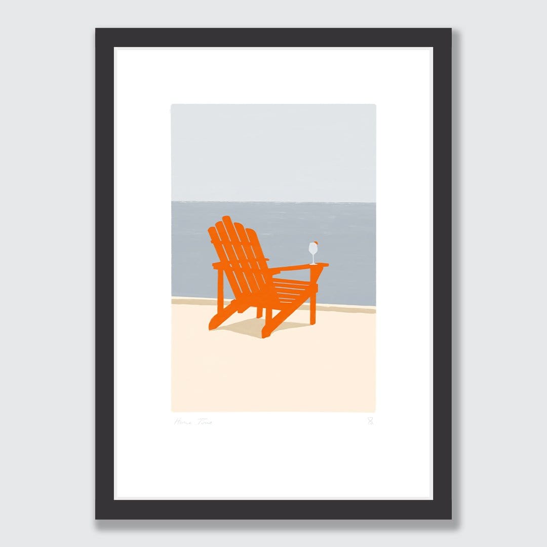 Retro Sundowner Art Print by Home Time