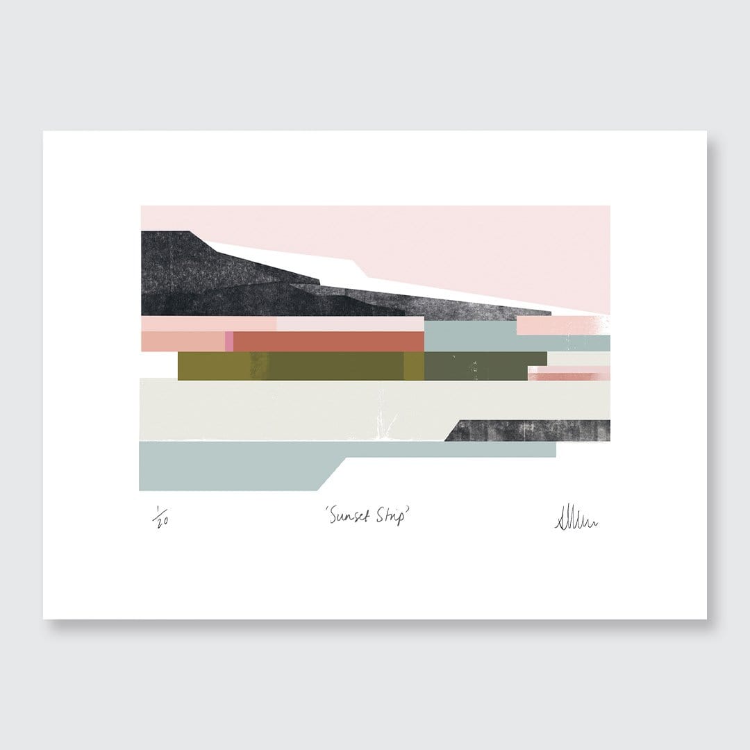 Sunset Strip Limited Edition Art Print by Sarah Parkinson