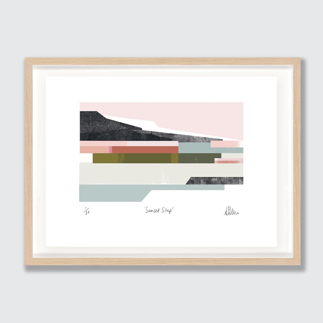 Sunset Strip Limited Edition Art Print by Sarah Parkinson