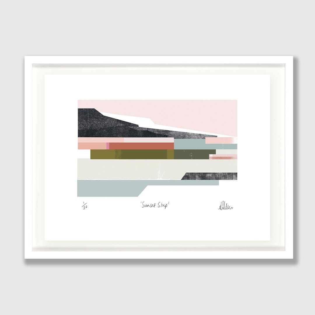 Sunset Strip Limited Edition Art Print by Sarah Parkinson
