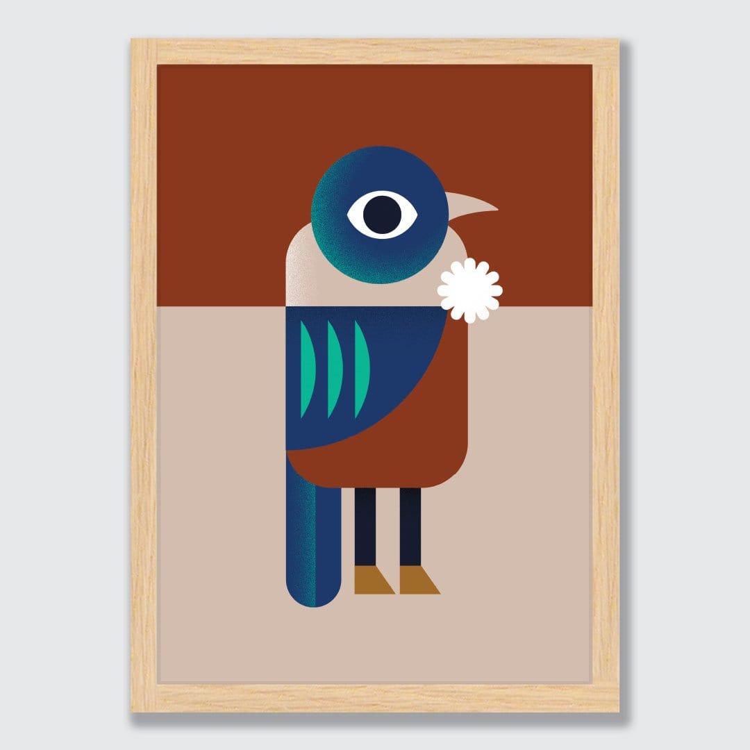 Tūī Art Print by Beth Xia