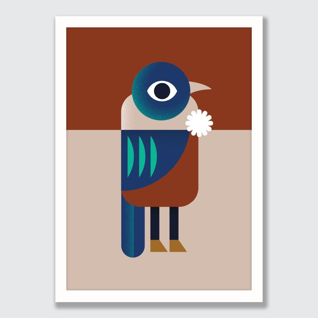 Tūī Art Print by Beth Xia