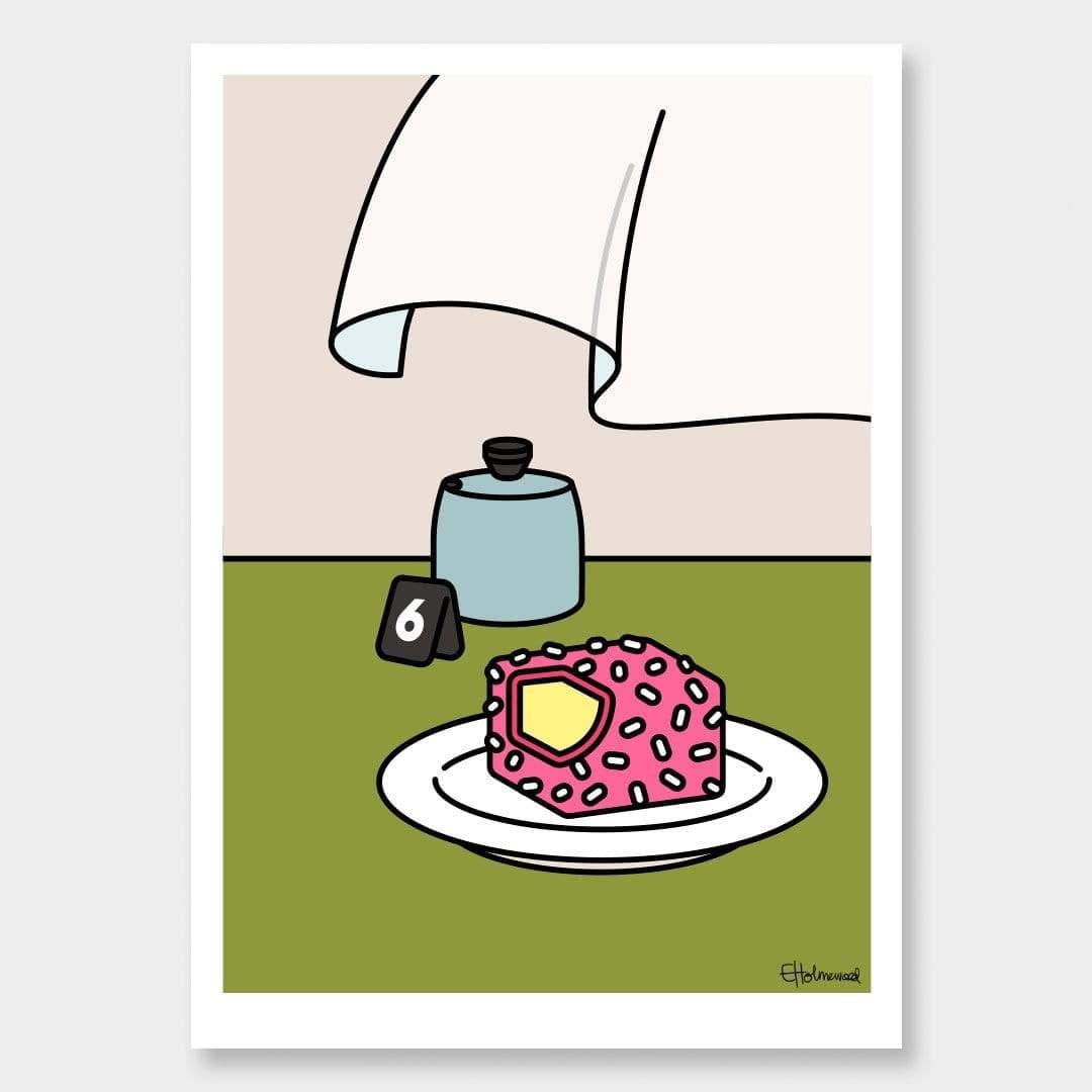 Table 6 Art Print by Emile Holmewood