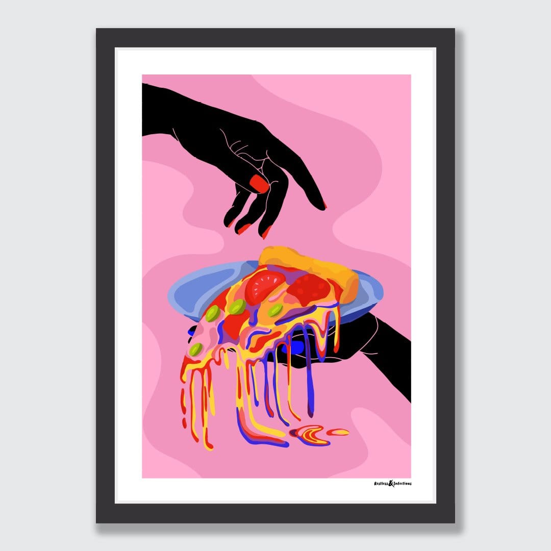 Take A Slice Art Print by Restless & Infectious