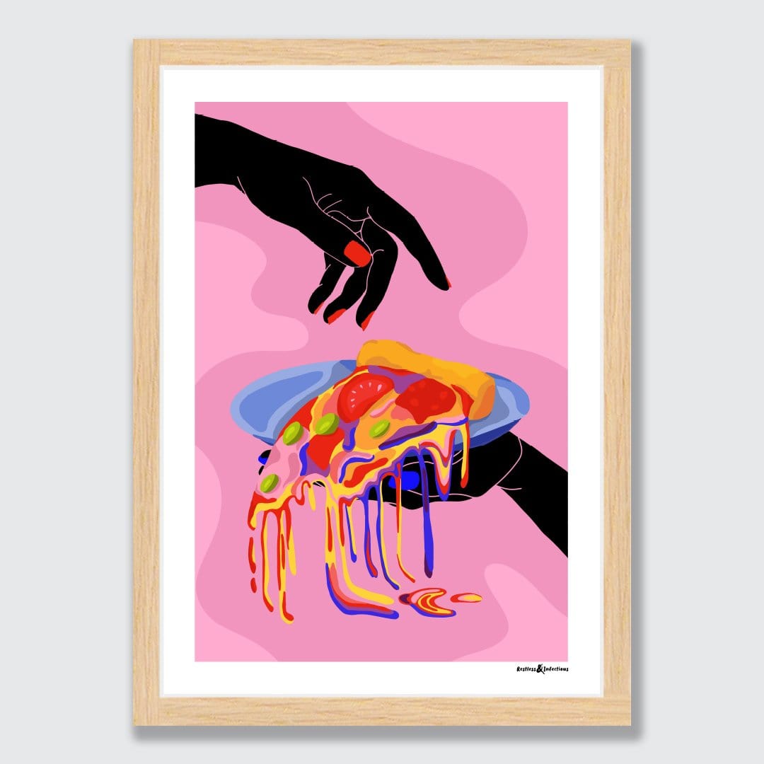 Take A Slice Art Print by Restless & Infectious