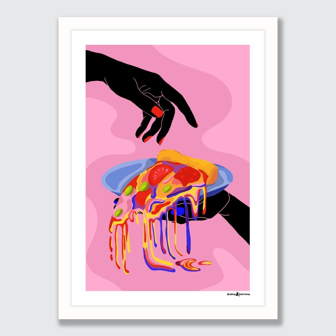 Take A Slice Art Print by Restless & Infectious