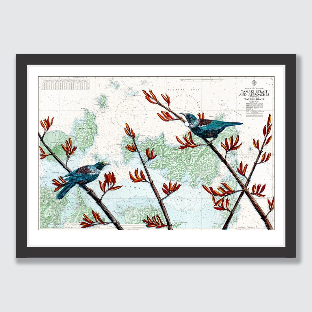 Tamaki Tui Art Print by Justine Hawksworth