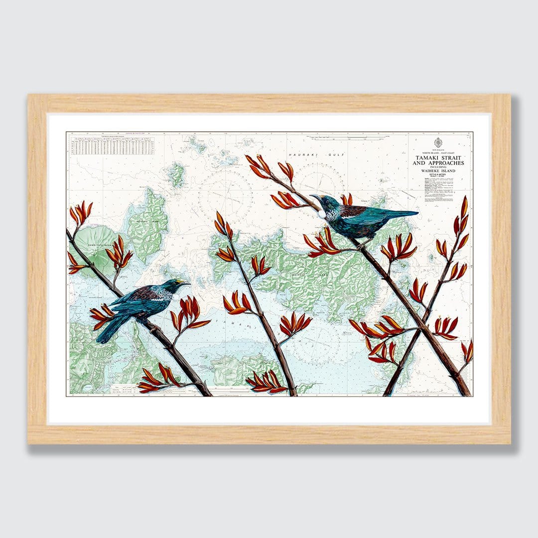 Tamaki Tui Art Print by Justine Hawksworth