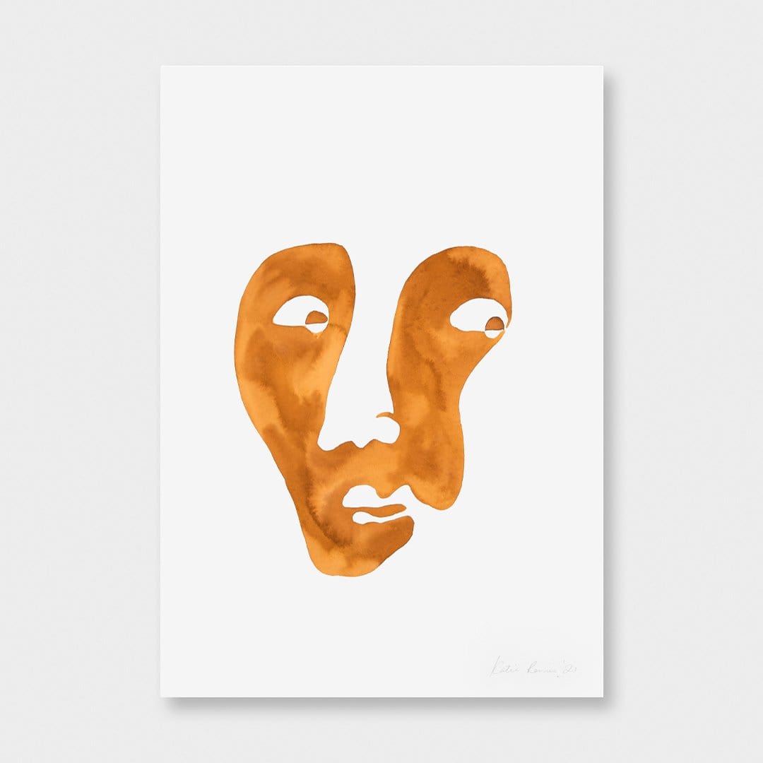 Tan Face Original Painting by Katie Revie