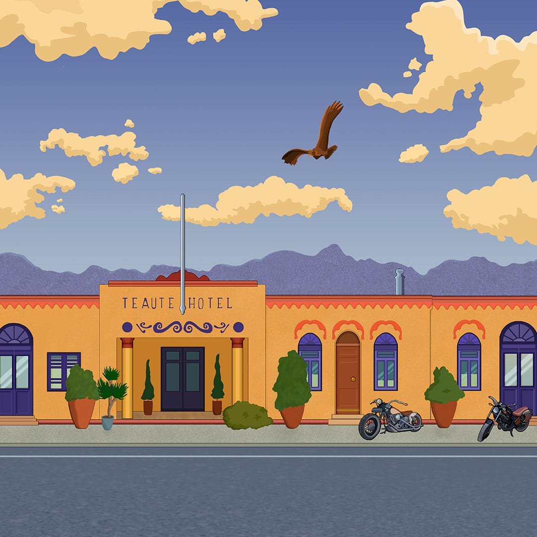 Te Aute Hotel Art Print by Jonnie Ritchie