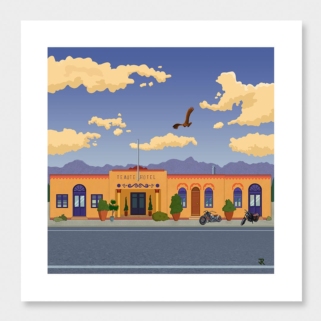 Te Aute Hotel Art Print by Jonnie Ritchie