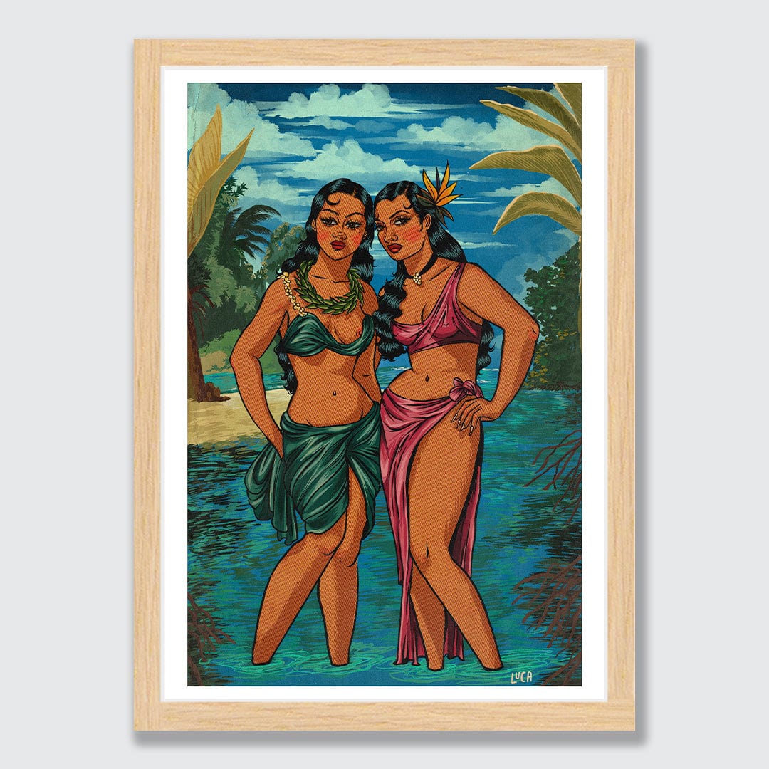 The Ladies of Pearl Lagoon Art Print by Luca Walton
