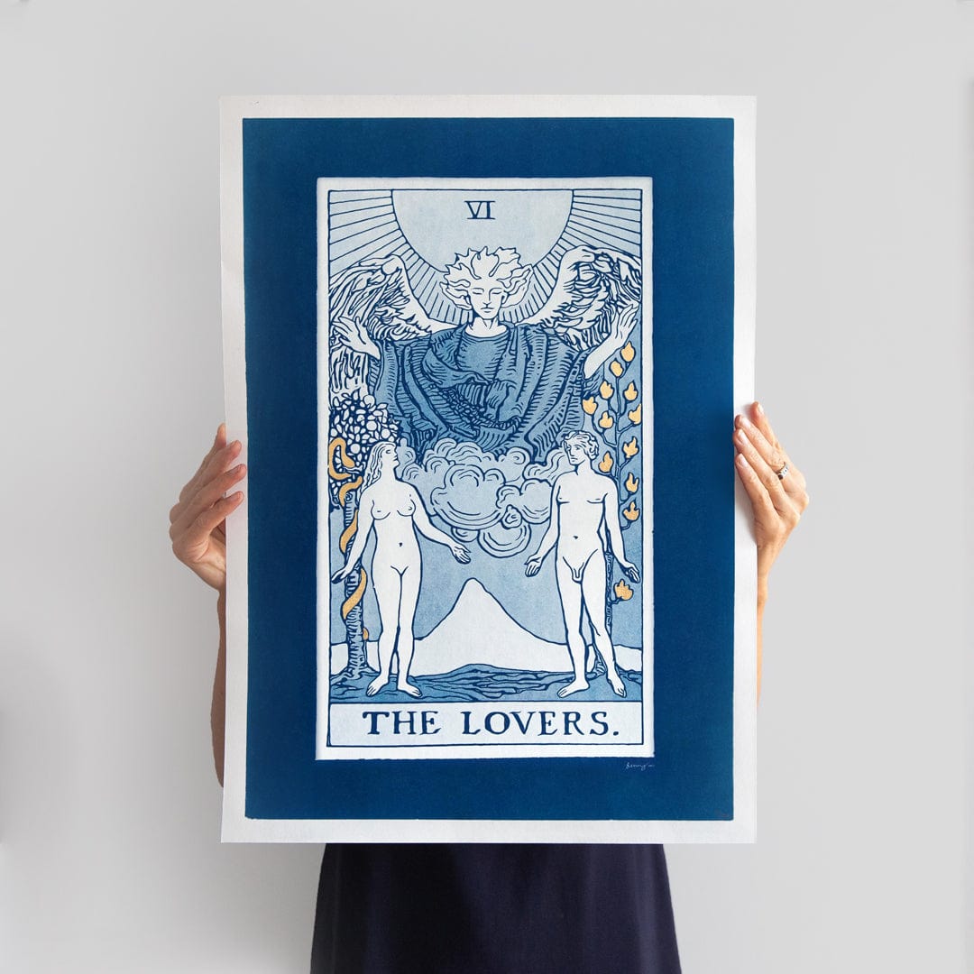 The Lovers Limited Edition Cyanotype by Sophia Jenny