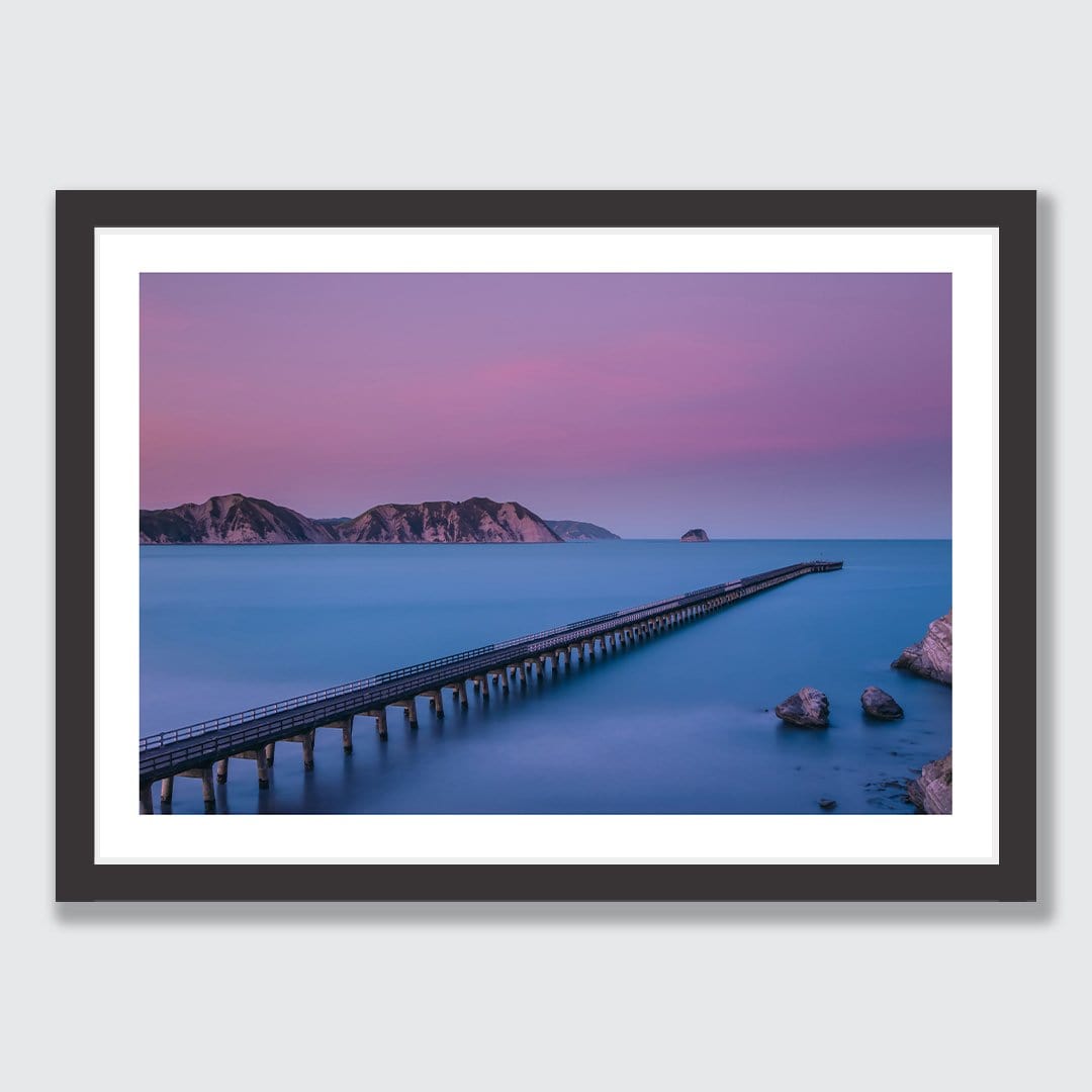 The Wharf – Tolaga Bay Photographic Print by Mike Mackinven