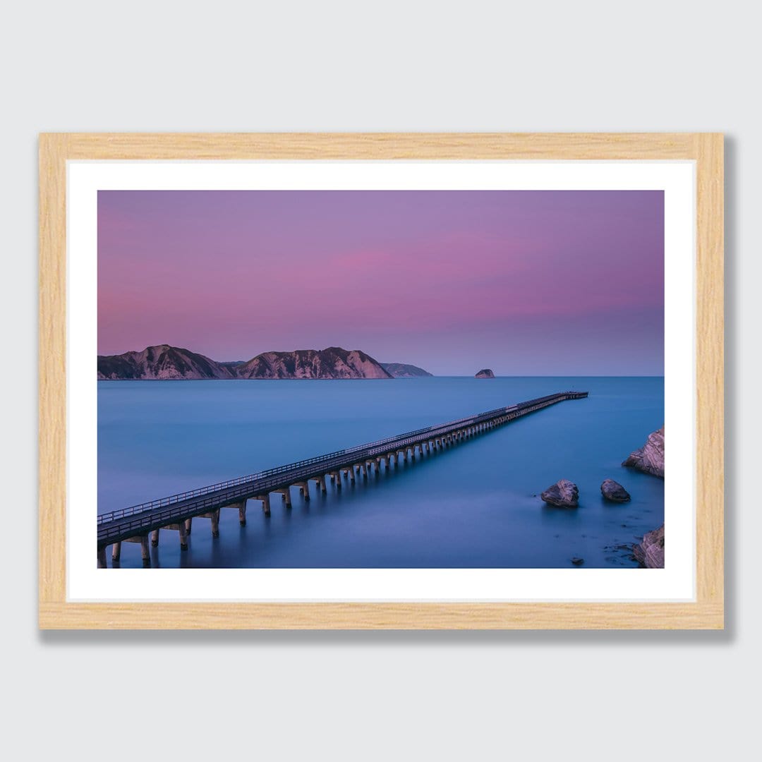 The Wharf – Tolaga Bay Photographic Print by Mike Mackinven