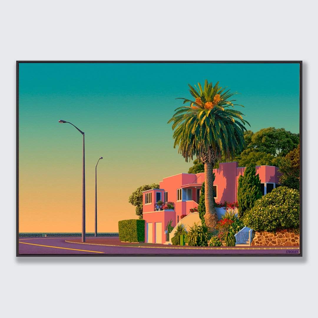 The Pink House Limited Edition Canvas Print by Simon Stockley