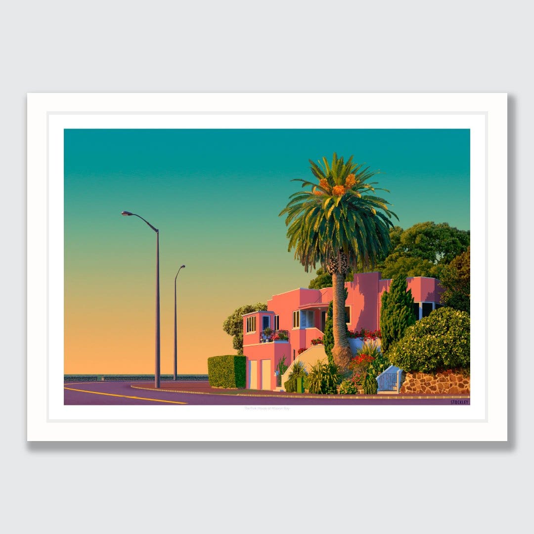 The Pink House Art Print by Simon Stockley