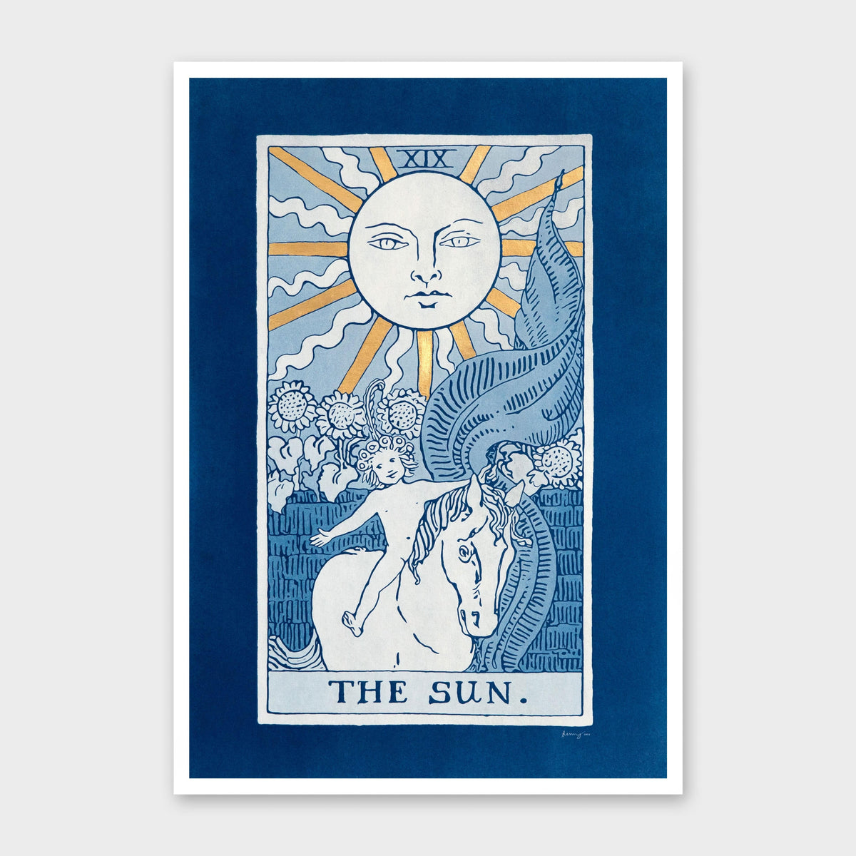 The Sun Limited Edition Cyanotype by Sophia Jenny