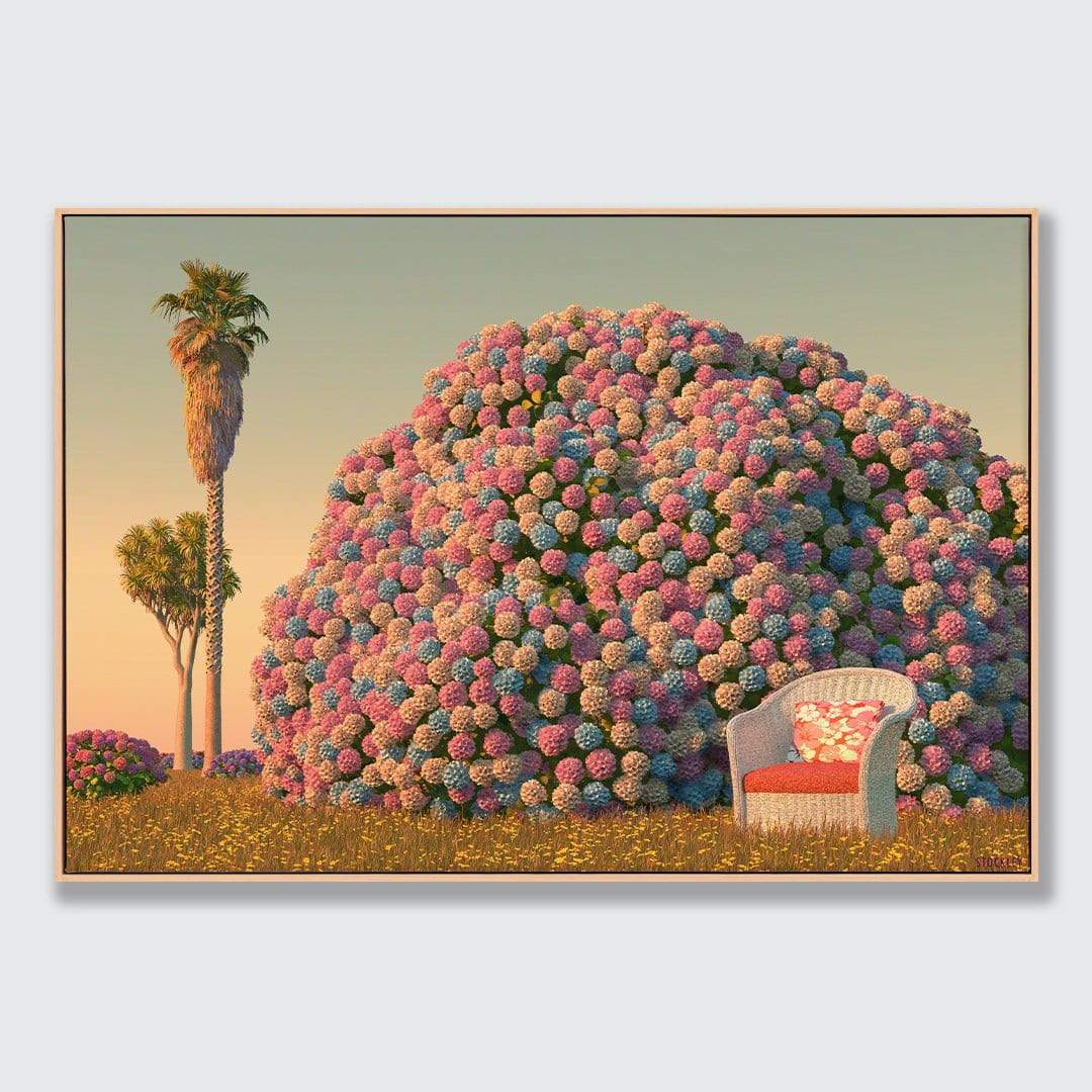 The World's Biggest Hydrangea Bush Art Print by Simon Stockley