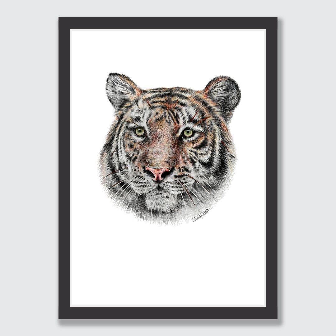 Tiger Art Print by Olivia Bezett