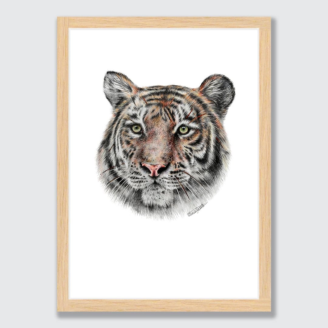 Tiger Art Print by Olivia Bezett