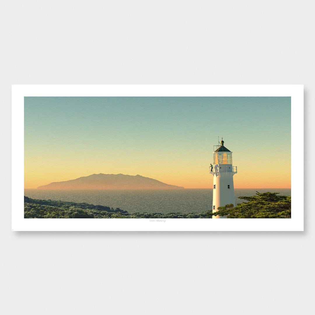 Tiritiri Matangi Lighthouse Art Print by Simon Stockley