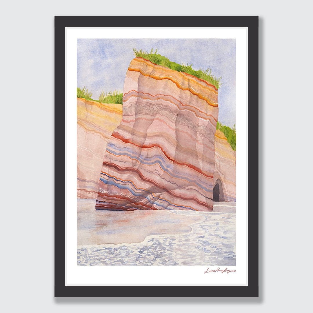 Tongapōrutu Art Print by Emma Huia Lovegrove