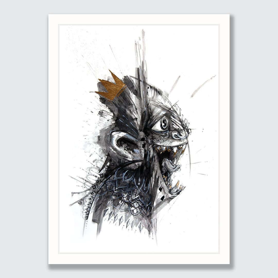 Tribute To The Monkey King Art Print by Cinzah