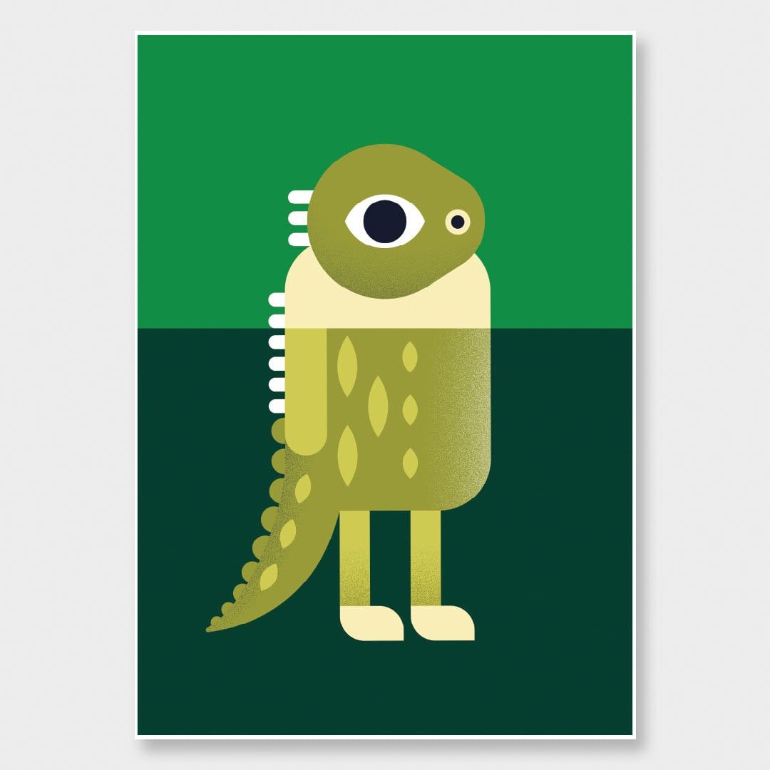 Tuatara Art Print by Beth Xia