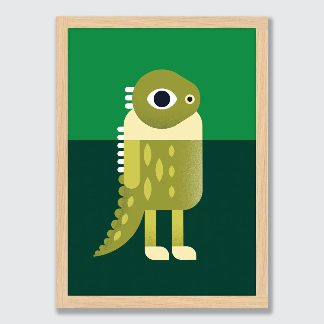Tuatara Art Print by Beth Xia