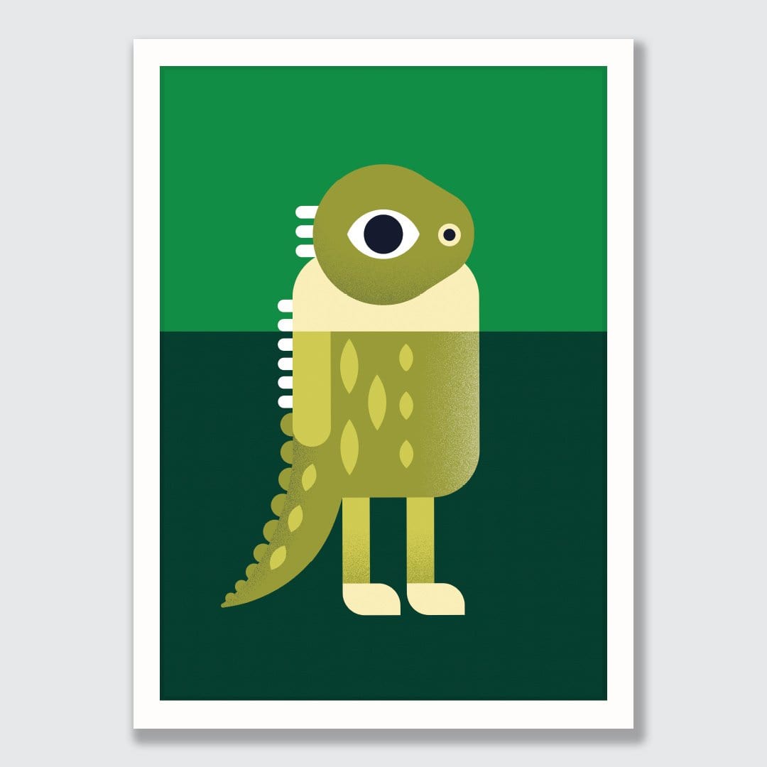 Tuatara Art Print by Beth Xia