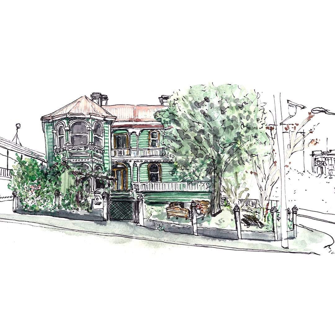 Villa Grafton Art Print by Laura Feller