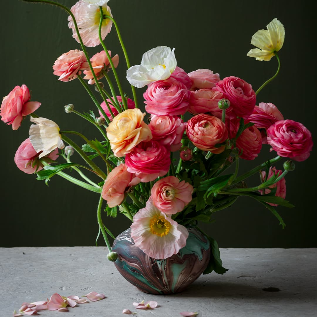Waiheke Posy Emerald Photographic Print by Houston &amp; Harding