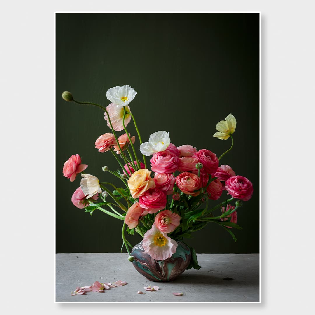 Waiheke Posy Emerald Photographic Print by Houston & Harding