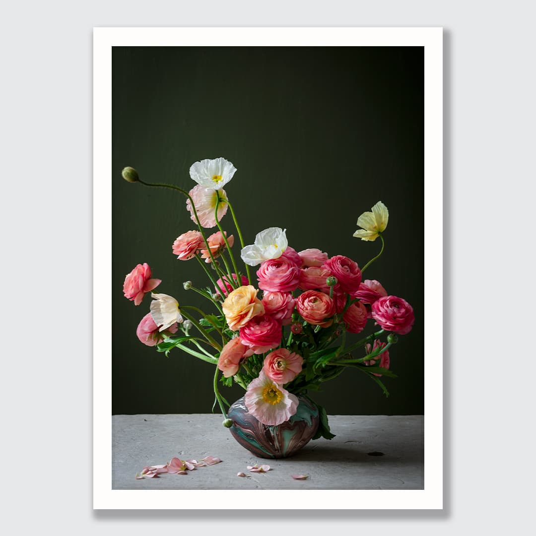Waiheke Posy Emerald Photographic Print by Houston &amp; Harding