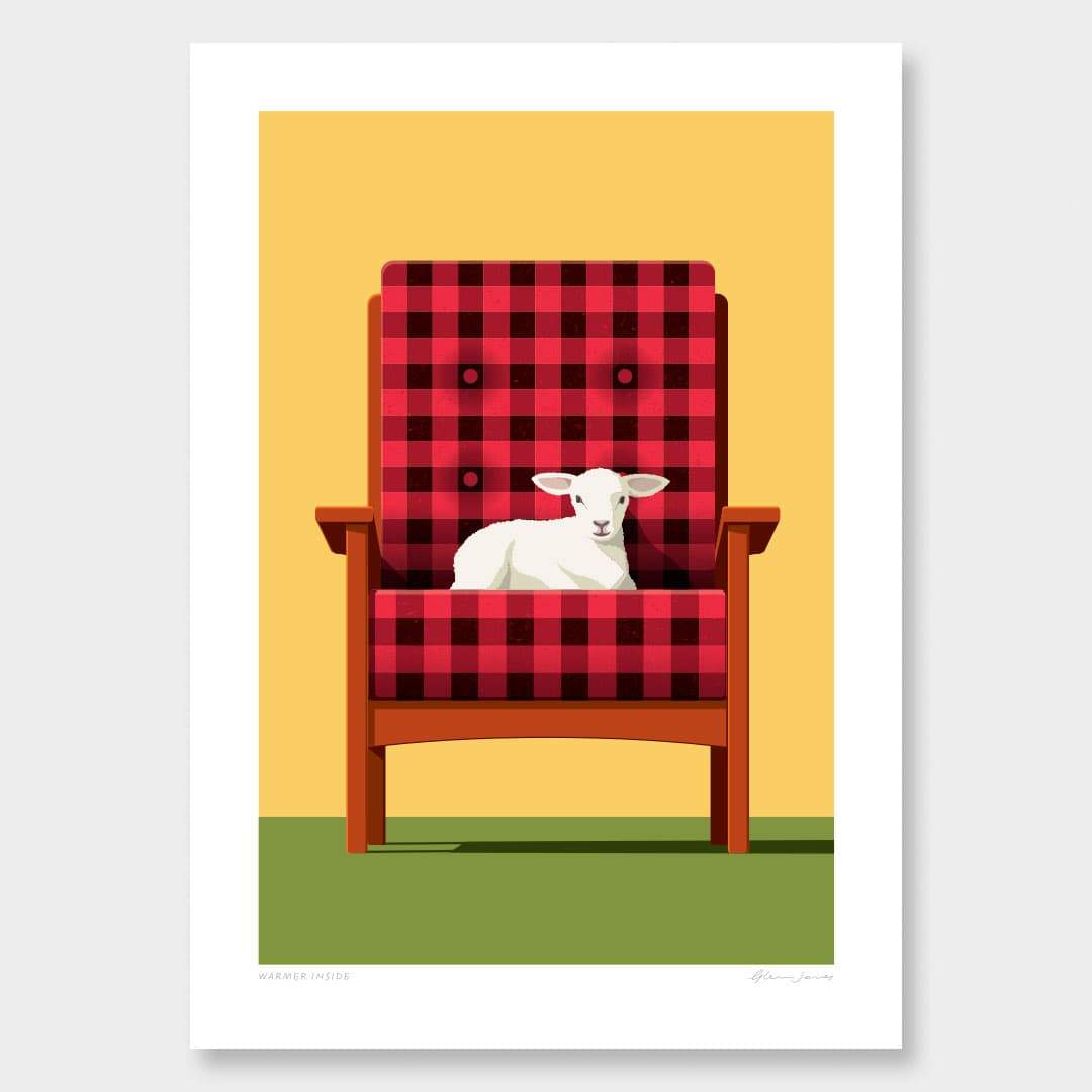 Warmer Inside Art Print by Glenn Jones