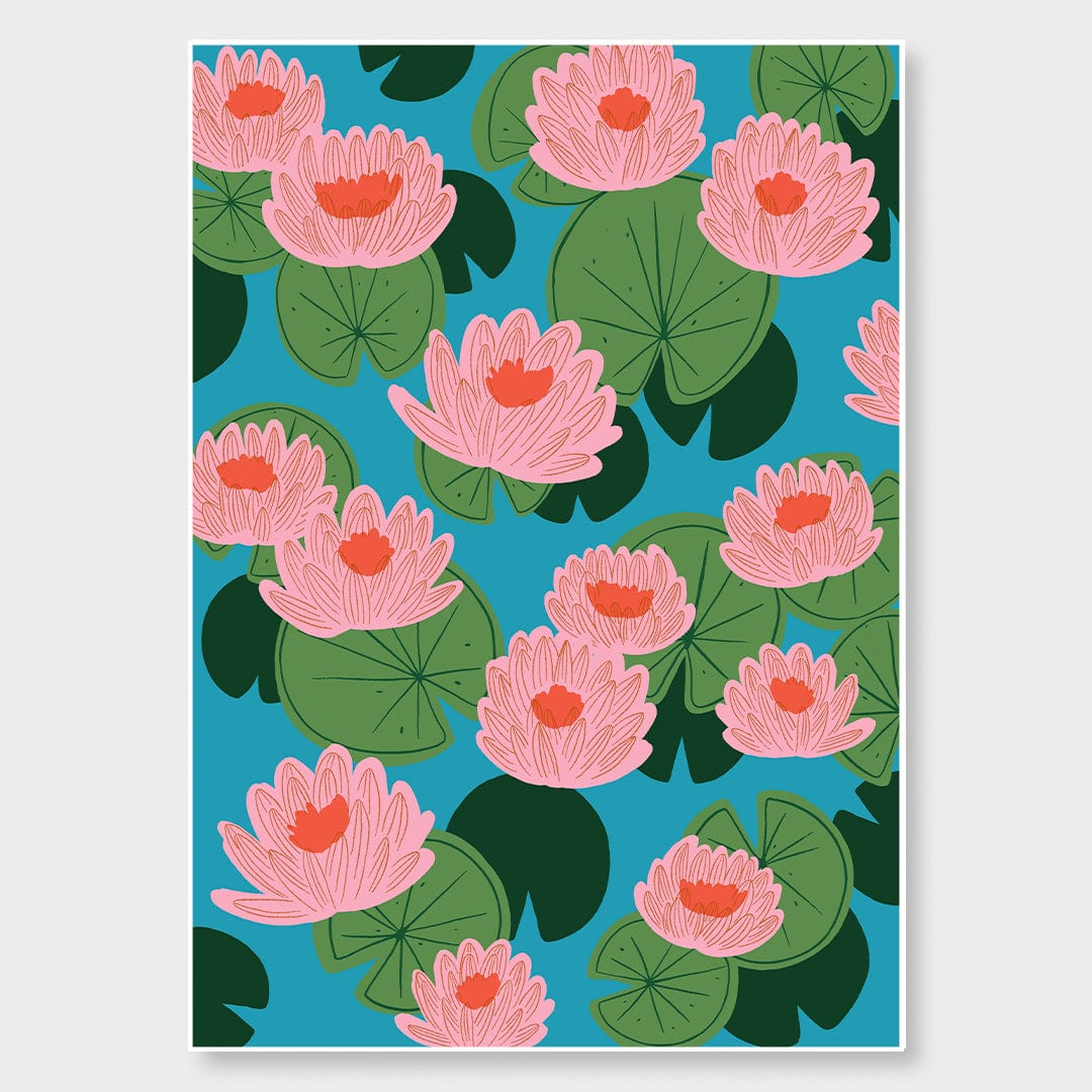 Water Lilies Art Print by Crissie Rodda