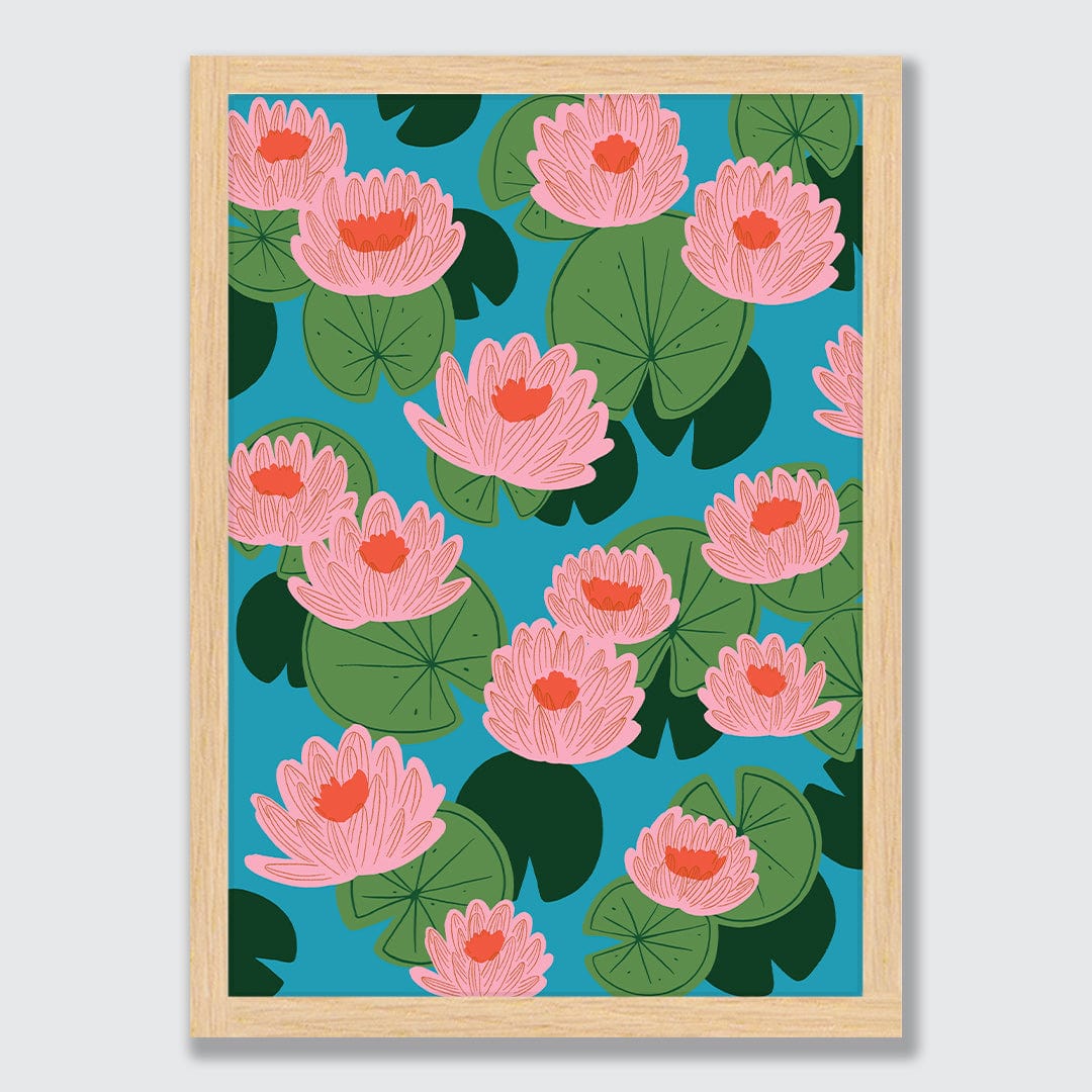 Water Lilies Art Print by Crissie Rodda